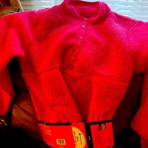Girls 14/16 Pink Sherpa Pullover